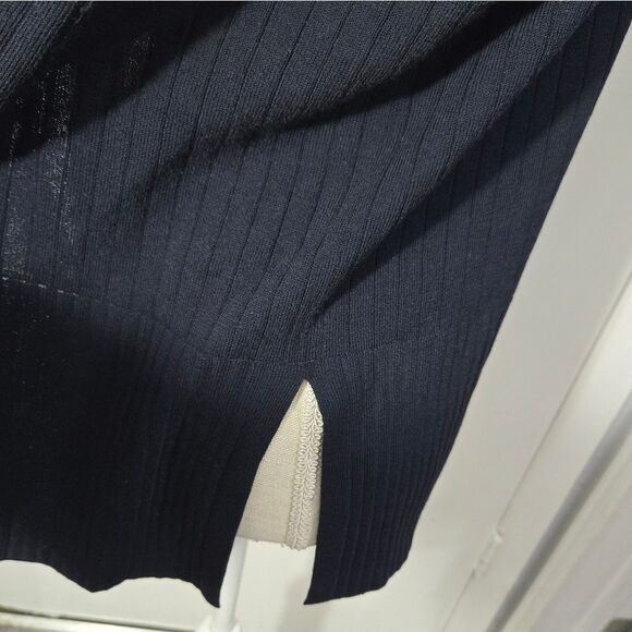 Vintage Laura Ashley Front Button Up Cardigan/Sweater Navy Blue Sz MEDIUM - Picture 5 of 11